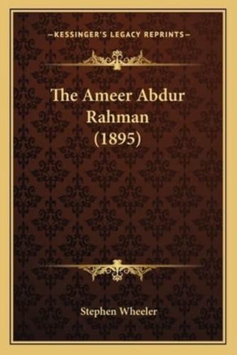 The Ameer Abdur Rahman (1895)