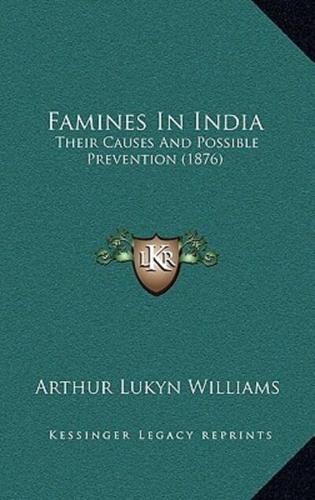 Famines In India