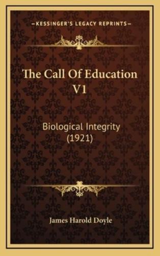 The Call Of Education V1