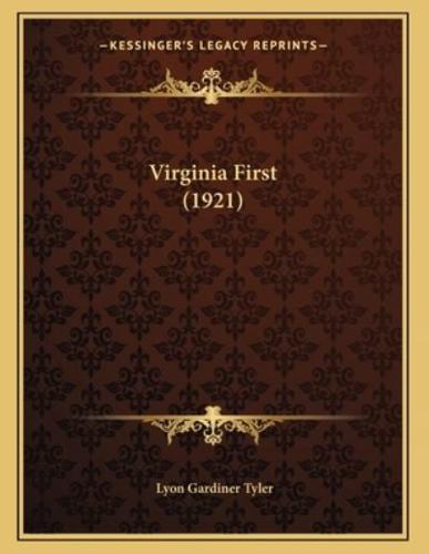 Virginia First (1921)