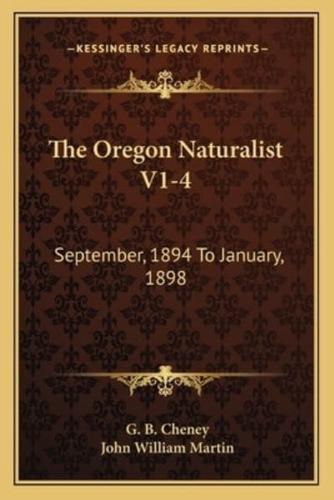 The Oregon Naturalist V1-4