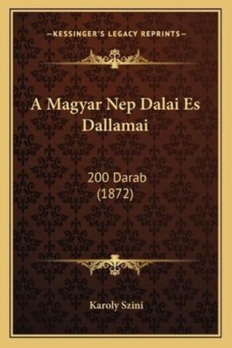 A Magyar Nep Dalai Es Dallamai