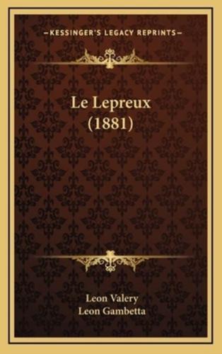 Le Lepreux (1881)
