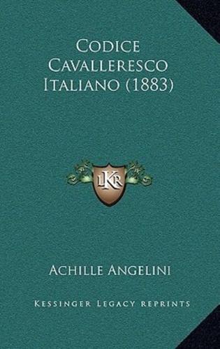 Codice Cavalleresco Italiano (1883)