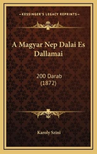 A Magyar Nep Dalai Es Dallamai