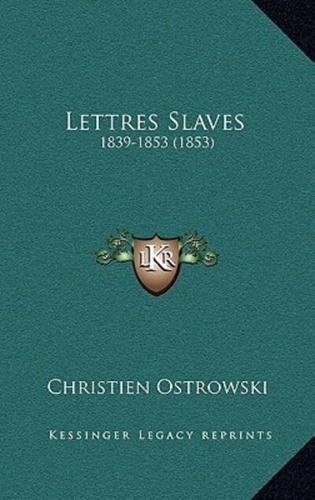 Lettres Slaves