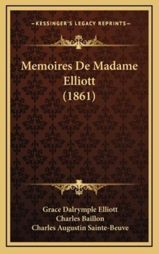 Memoires De Madame Elliott (1861)