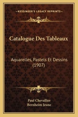 Catalogue Des Tableaux