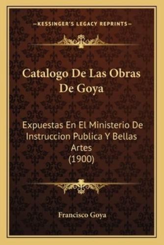 Catalogo De Las Obras De Goya
