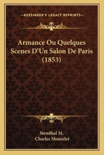 Armance Ou Quelques Scenes D'Un Salon De Paris (1853)