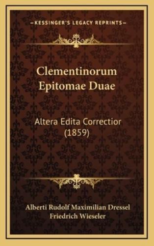 Clementinorum Epitomae Duae