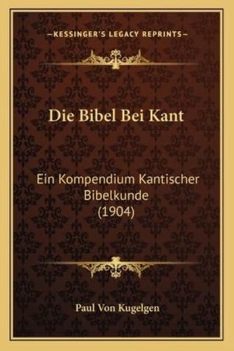 Die Bibel Bei Kant