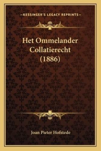 Het Ommelander Collatierecht (1886)