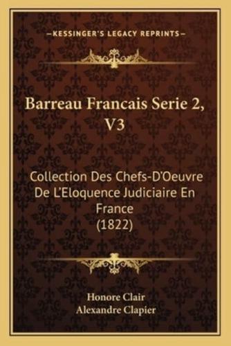 Barreau Francais Serie 2, V3