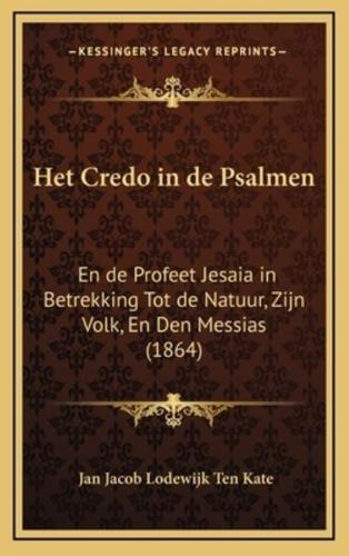 Het Credo in De Psalmen