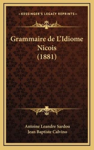 Grammaire De L'Idiome Nicois (1881)