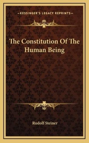 The Constitution Of The Human Being