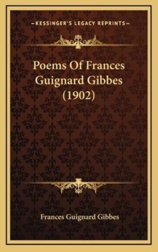 Poems Of Frances Guignard Gibbes (1902)