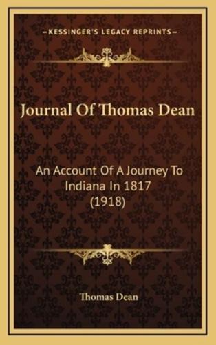 Journal Of Thomas Dean