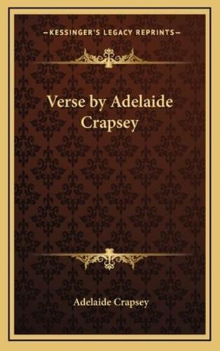 Verse by Adelaide Crapsey