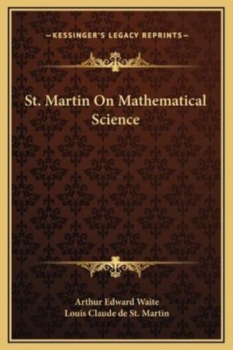 St. Martin On Mathematical Science