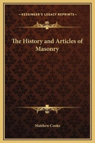 The History and Articles of Masonry