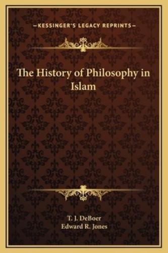 The History of Philosophy in Islam