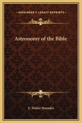 Astronomy of the Bible