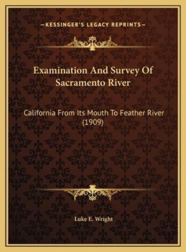 Examination And Survey Of Sacramento River