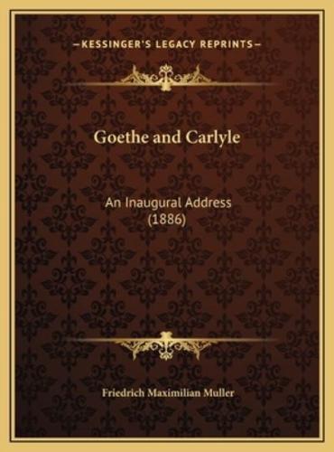 Goethe and Carlyle