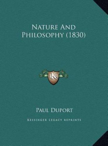 Nature And Philosophy (1830)