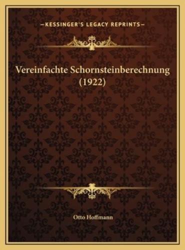 Vereinfachte Schornsteinberechnung (1922)