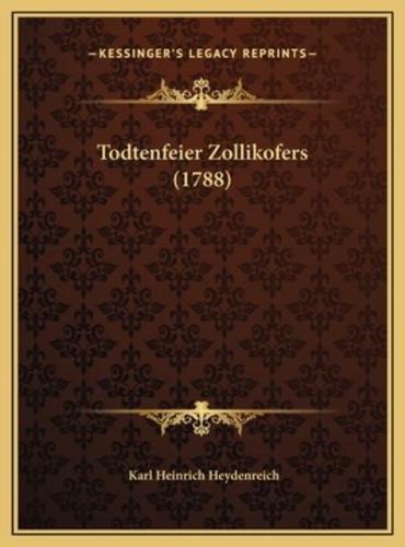 Todtenfeier Zollikofers (1788)