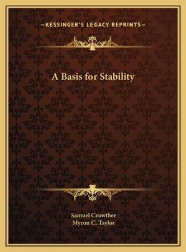 A Basis for Stability