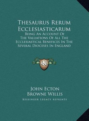 Thesaurus Rerum Ecclesiasticarum