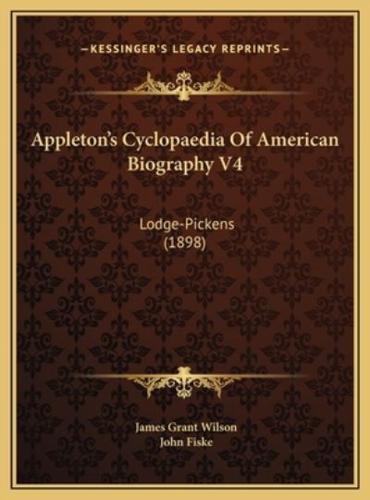 Appleton's Cyclopaedia Of American Biography V4
