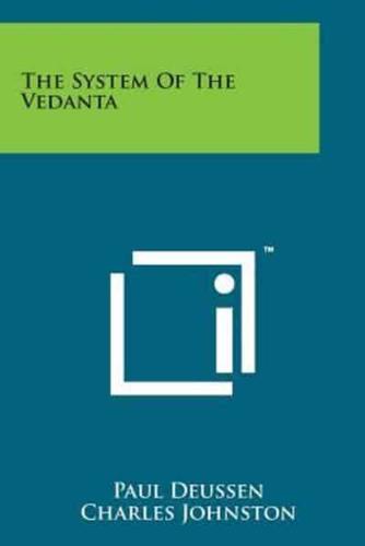 The System of the Vedanta