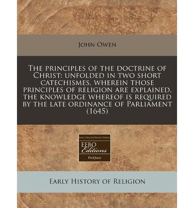 The Principles of the Doctrine of Christ