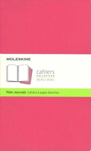 Moleskine Cahier Journal, Large, Plain, Kinetic Pink