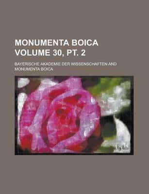 Monumenta Boica Volume 30, Pt. 2