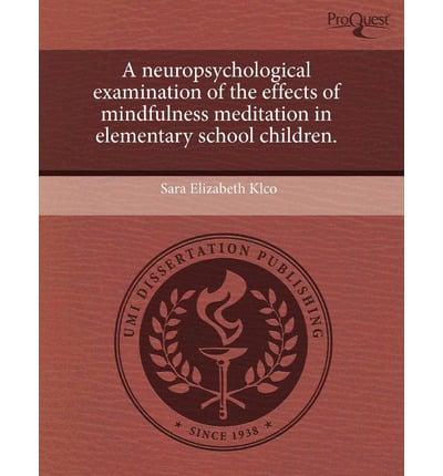 Neuropsychological Examination of the Effects of Mindfulness Meditation In