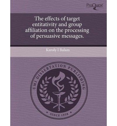 Effects of Target Entitativity and Group Affiliation on the Processing of P