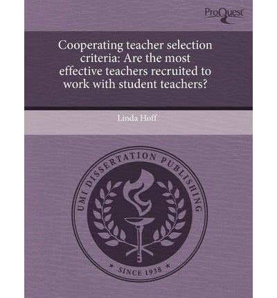 Cooperating Teacher Selection Criteria