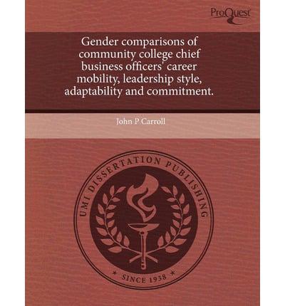 Gender Comparisons of Community College Chief Business Officers' Career Mob