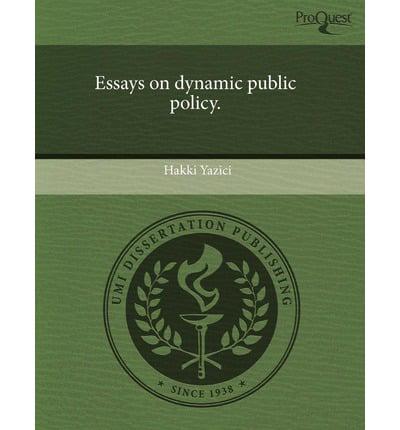 Essays On Dynamic Public Policy