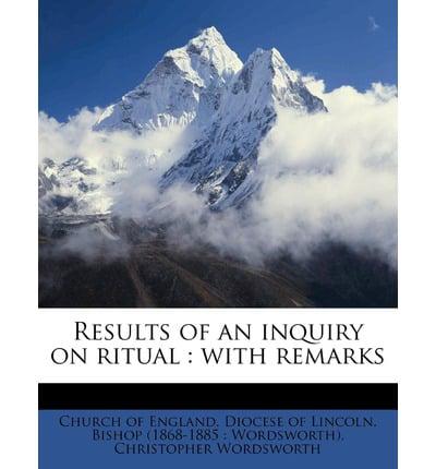 Results of an Inquiry on Ritual