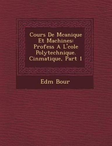 Cours De M Canique Et Machines