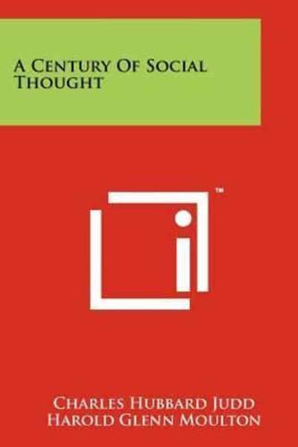 A Century of Social Thought