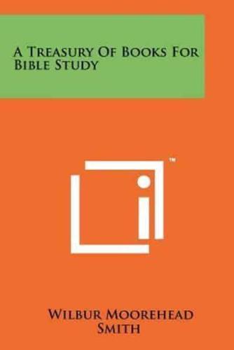 A Treasury of Books for Bible Study