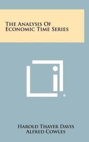 The Analysis Of Economic Time Series